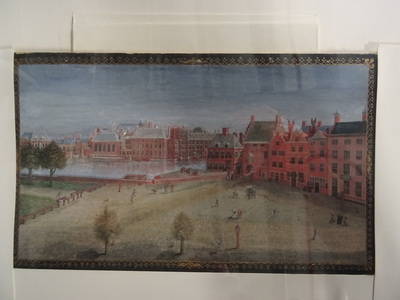 0000-0443-TEK a.jpg; 0000-0443-TEK/OB; 'Gezicht op de Plaats'.; tekeningen